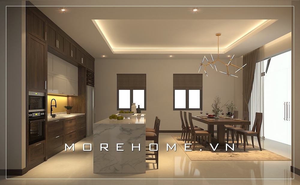 Thiết kế nội thất phòng bếp đẹp, cao cấp